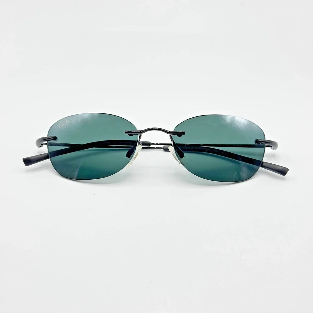 Maui Jim Sunglasses AKI AKI MJ333-02 Glossy Black Polarized Grey Lens 50.5mm NEW